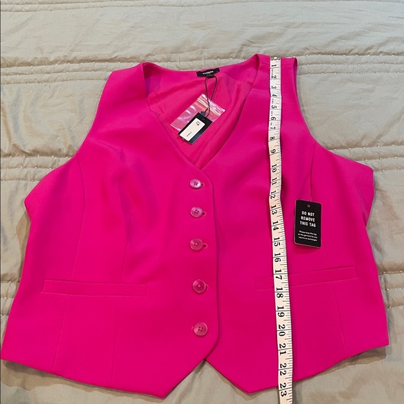 Express, hot pink vest, X-Large - Picture 4 of 5